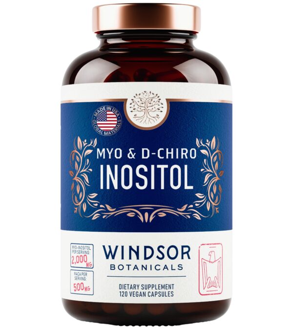 Cápsulas para bienestar femenino con inositoles y plantas