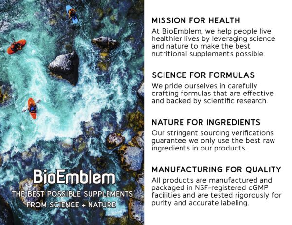 Cápsulas BioEmblem cúrcuma curcumina movilidad y antioxidante