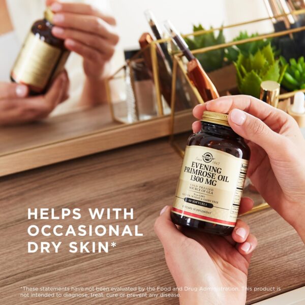 Capsulas blandas aceite onagra 1300 mg solgar paquete 2