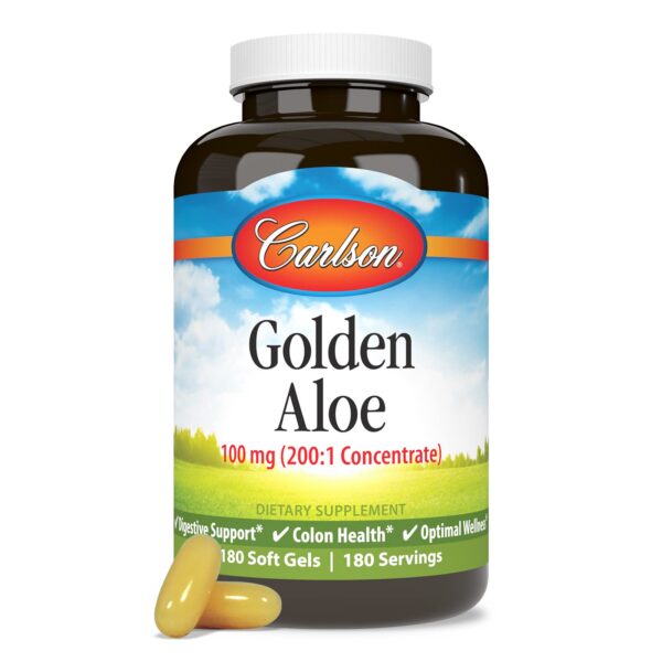 Cápsulas blandas de Aloe Dorado Carlson