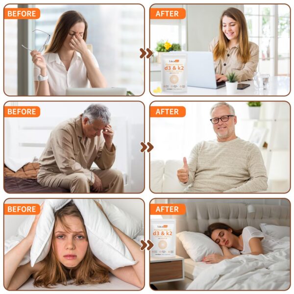 Vitamina D3 K2 no GMO soporte inmunológico y cardiovascular