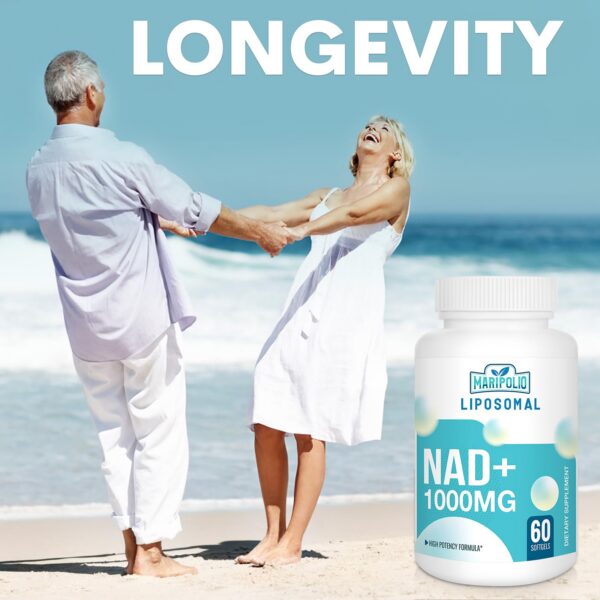 Cápsulas blandas para suplemento NAD+ liposomal Maripolio