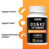 Version 1.0.0 Cápsulas blandas VANI D3 y K2 para huesos y dientes