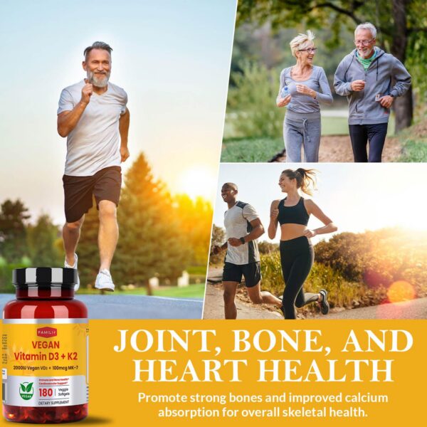 Version 1.0.0 Cápsulas blandas veganas vitamina D3 y K2 en paquetes FAMILI+