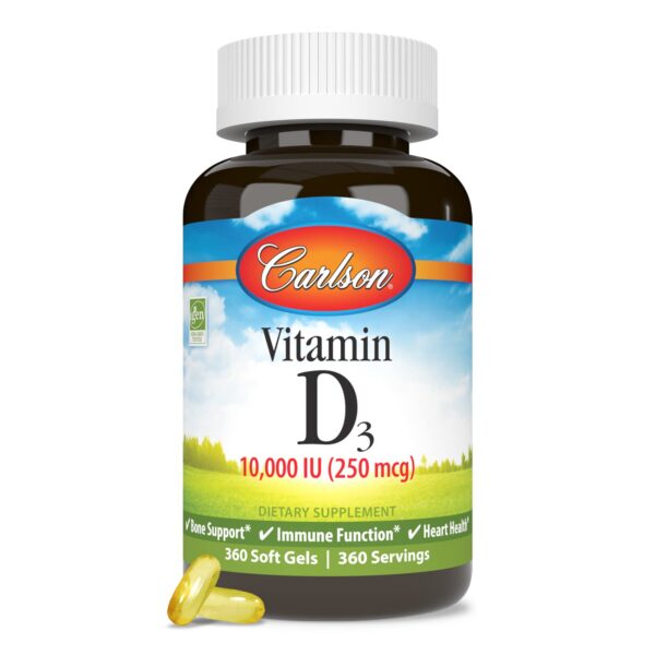 Version 1.0.0 Cápsulas blandas de vitamina d3 Carlson 10,000 ui