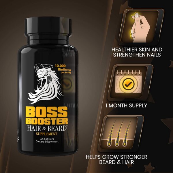 Cápsulas Boss Booster para barba de Bossman 60 unidades