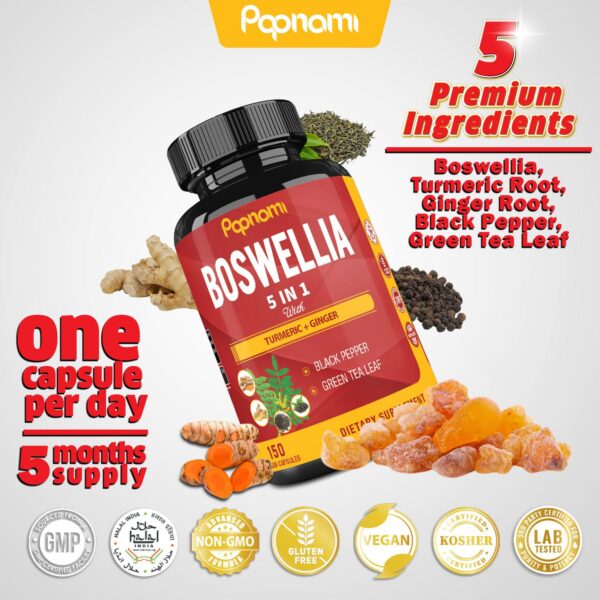 Cápsulas de Boswellia con extractos naturales