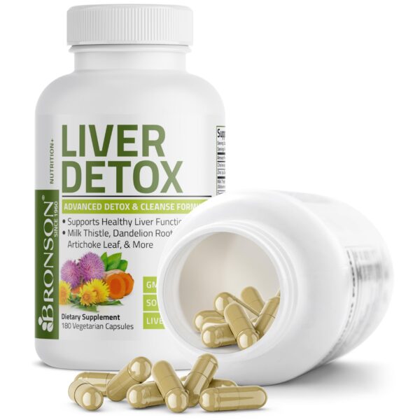 Cápsulas de Bronson Liver Detox sin GMO para hígado