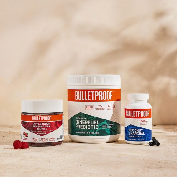 Cápsulas Bulletproof carbón activo coco detox cuerpo