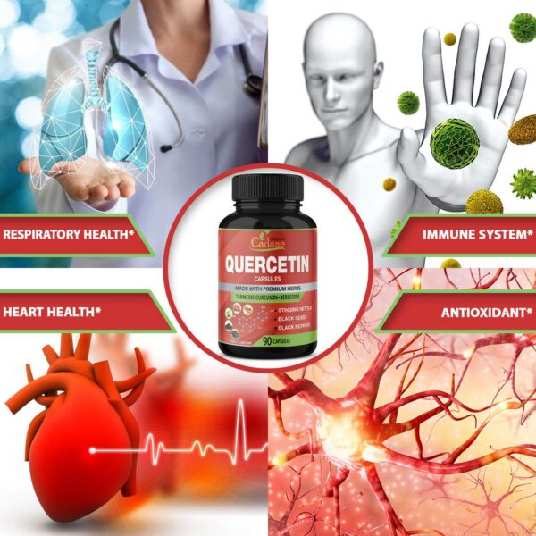 Cápsulas Cadane extracto quercetina presentación