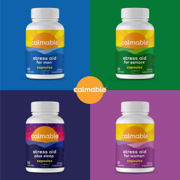 Cápsulas Calmable alivio estrés adolescentes vegano