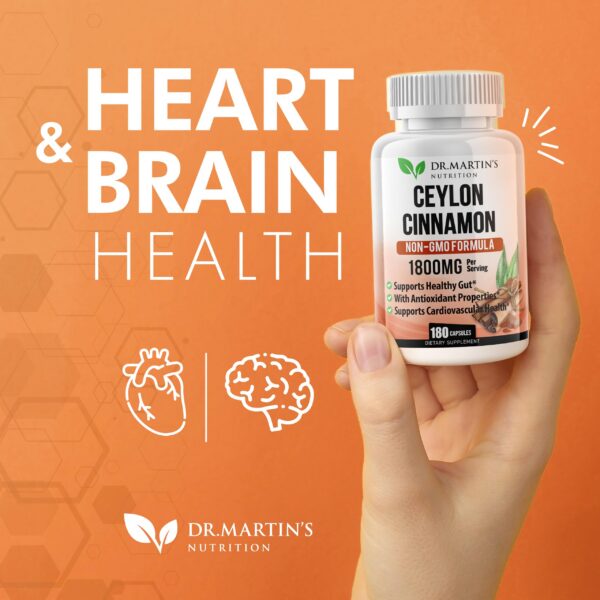 Cápsulas de canela de Ceilán 1800mg para salud conjunta