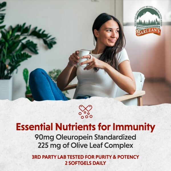 Version 1.0.0 Capsulas concentradas de hoja de olivo Barlean's para corazón