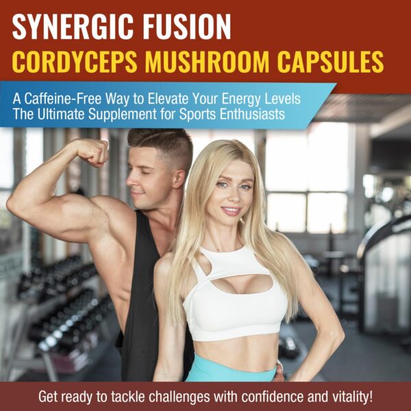 Cápsulas Cordyceps suplemento energía inmunidad natural 6