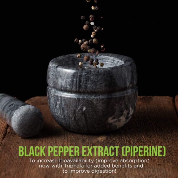 Cápsulas de cúrcuma alta potencia con extracto de pimienta negra