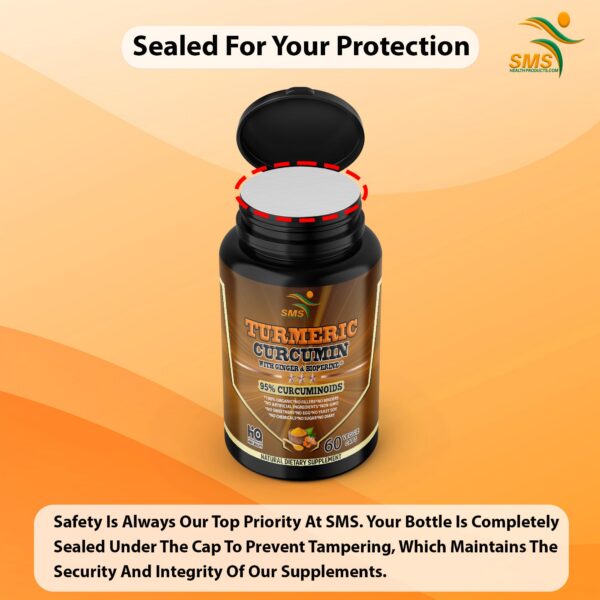 Cápsulas de Cúrcuma Curcumina cerca mostrando color