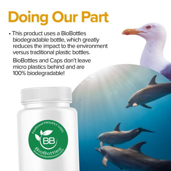 Cápsulas de cúrcuma curcumina FeelGood Superfoods vista lateral