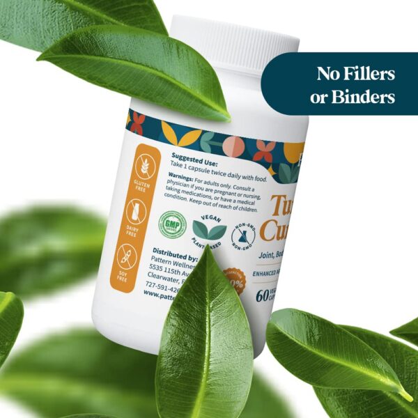 Cápsulas curcumina cúrcuma pattern wellness paquete doble