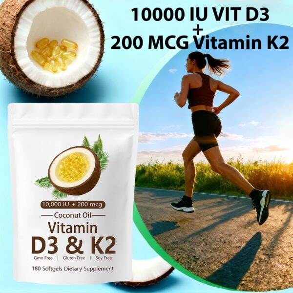 Version 1.0.0 Primer plano de cápsulas D3 K2