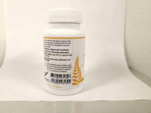 Version 1.0.0 Cápsulas D3 y K2 TURNER lanolina oveja 100% Nueva Zelanda