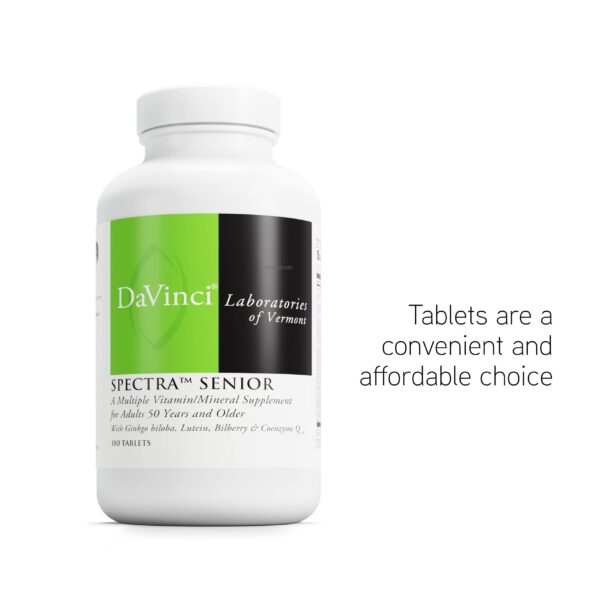Version 1.0.0 Cápsulas DAVINCI Labs Spectra Senior suplemento antioxidante y coenzima q10