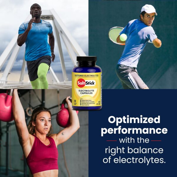 Cápsulas deportivas SaltStick con ingredientes no GMO y sin gluten