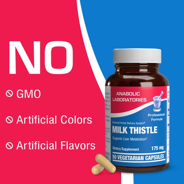 Cápsulas detox para limpieza hepática con extracto de cardo mariano