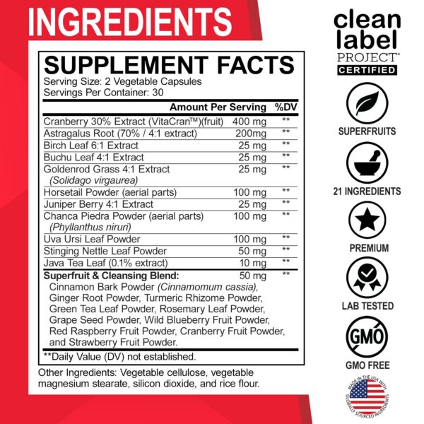 Cápsulas detox natural Dr. Bo para salud renal