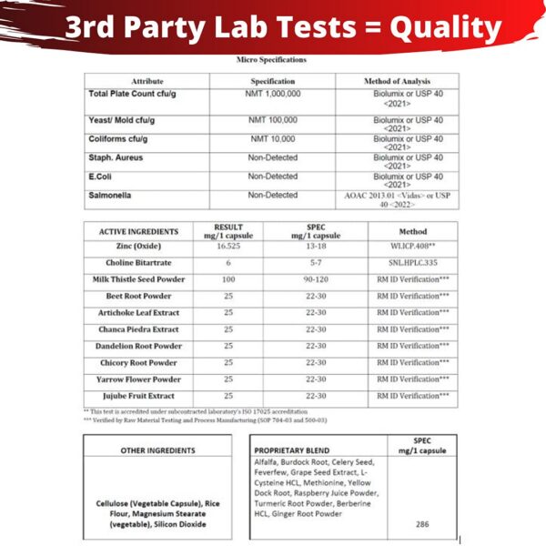 Cápsulas para detoxificación hepática Research Labs 2 pack