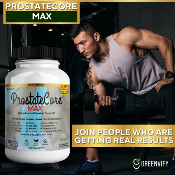 Cápsulas diarias para apoyo prostático y energía GREENVIFY