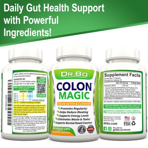 Cápsulas para eliminar hinchazón abdominal y toxinas