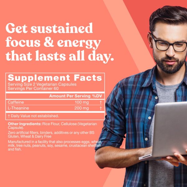 Cápsulas energéticas Elite con l-teanina sin efectos secundarios