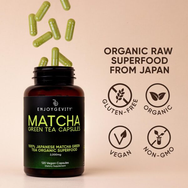 Version 1.0.0 Cápsulas para energía natural y concentración Matcha