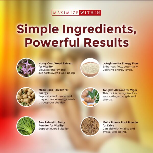 Cápsulas vegetales con 1000mg Epimedium para apoyo sexual