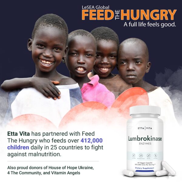 Cápsulas Etta Vita Lumbroquinasa para energía, digestión y salud intestinal