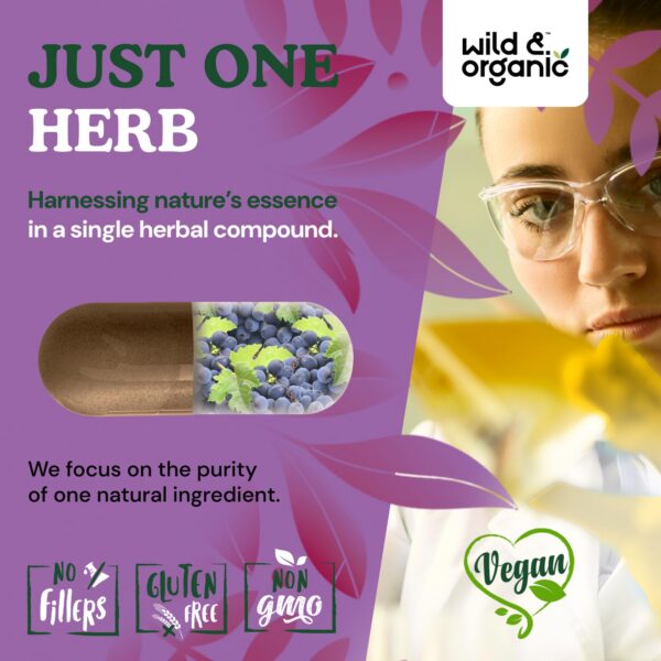 Version 1.0.0 Cápsulas de extracto de semilla de uva Wild Organic