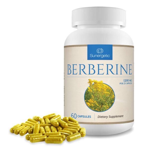 Cápsulas fáciles de tomar Berberina para salud y energía Sunergetic