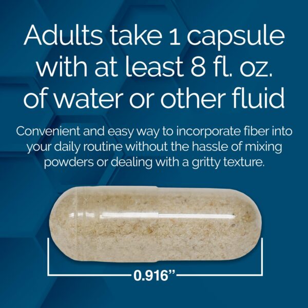 Cápsulas de fibra vegetal para salud intestinal Nature's Wonder