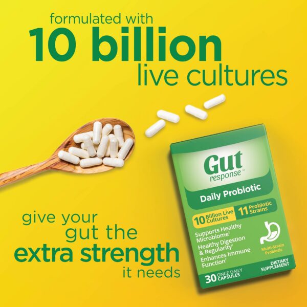 Capsulas Gut Response probiótico para hombres y mujeres