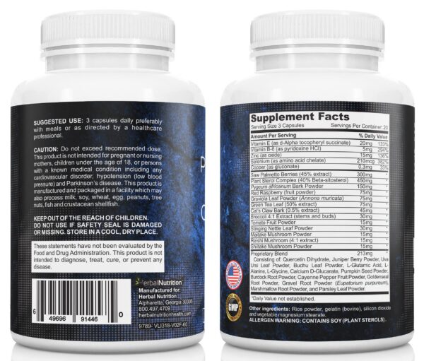 Cápsulas probióticas Herbal Nutrition para salud