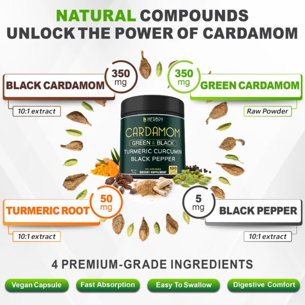 Capsulas Herbpy para bienestar natural y digestión