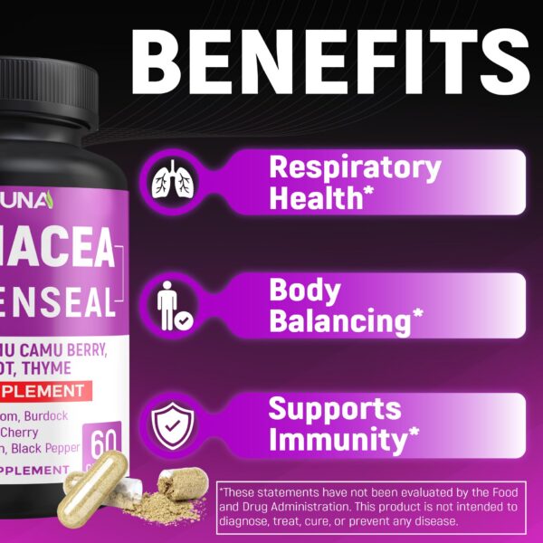 Cápsulas hierbas naturales CIVIMUNA Echinacea para salud