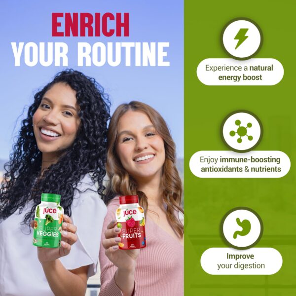 Cápsulas Júce Super Frutas y Verduras en mano