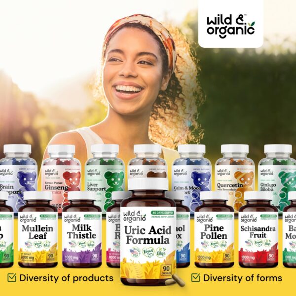 Cápsulas para limpieza y apoyo ácido úrico Wild & Organic