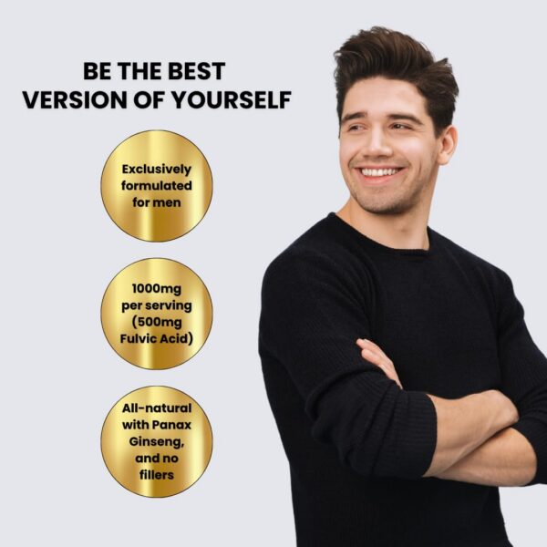 Cápsulas LIVS con ácido fúlvico y 85 minerales traza para hombres