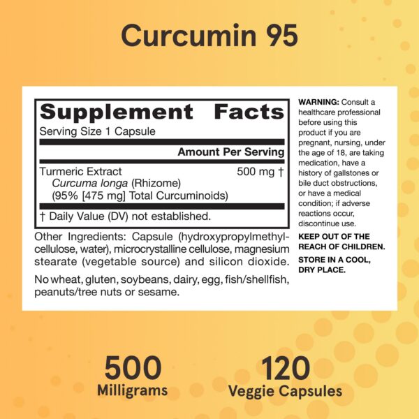 Version 1.0.0 Frasco cerrado suplemento Jarrow Formulas Curcumin 95