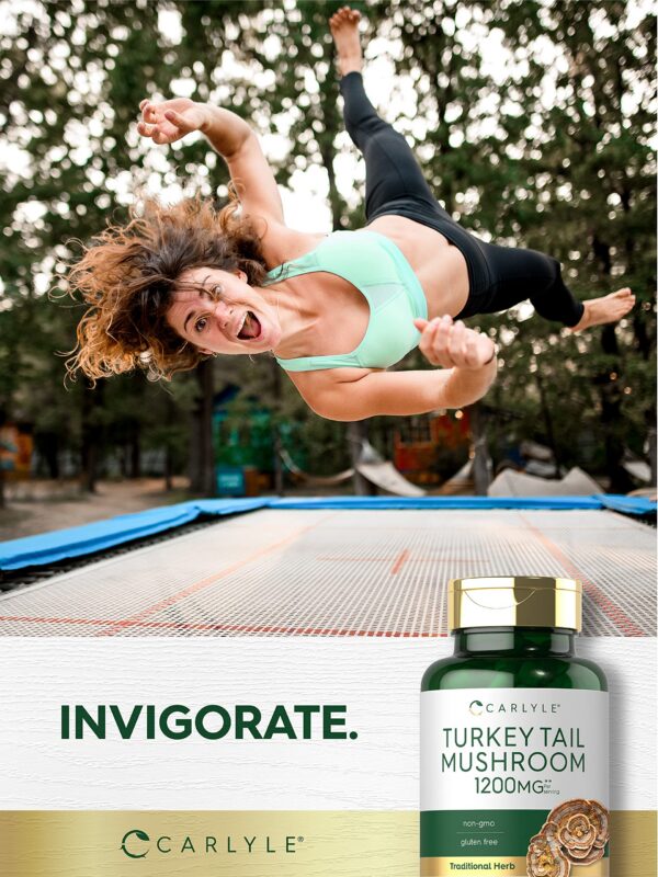 Cápsulas medicinales hongo Turkey Tail Carlyle