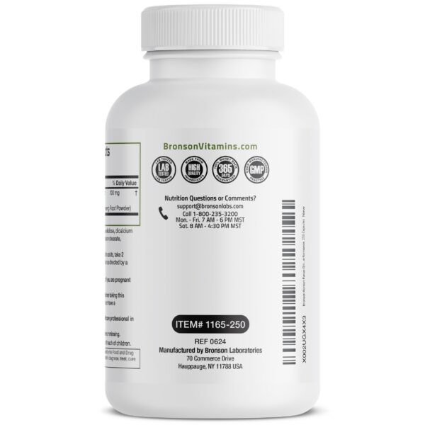 Cápsulas para memoria y resistencia con ginseng natural