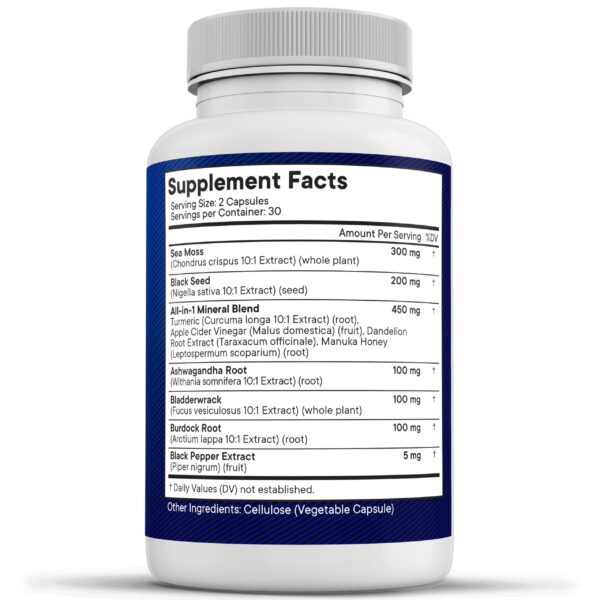 Suplemento completo NEW AGE musgo de mar con ingredientes naturales