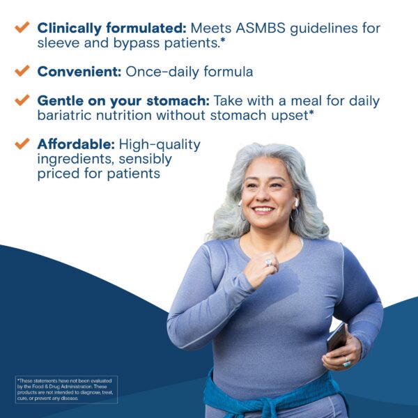 Cápsulas multivitamínico bariátrico para mujeres